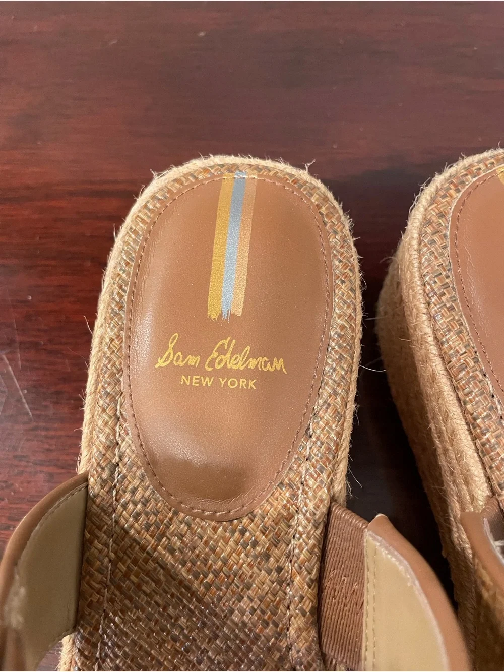 Woven Espadrille Platform Slide Sandals - Tan—Sam Edelman